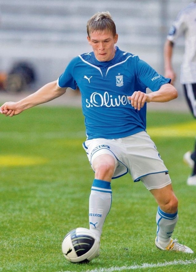 Artjoms Rudnevs grał w drużynie Lecha w sparingowym meczu z Rosenborgiem