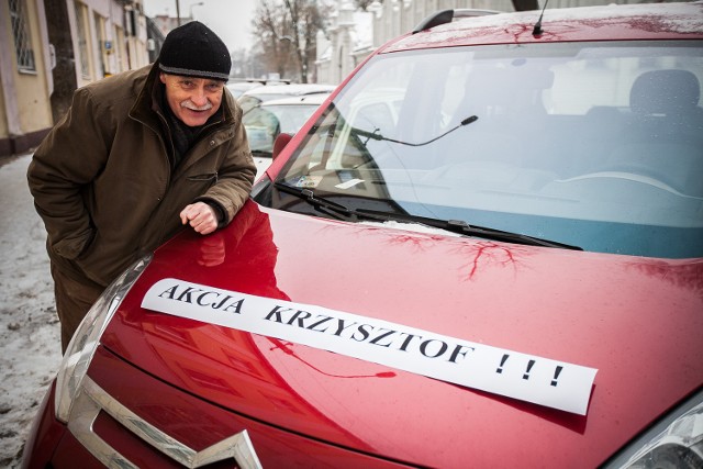 Ryszard Chudzik szuka kierowców chcących pomóc innym w ramach akcji Krzysztof.