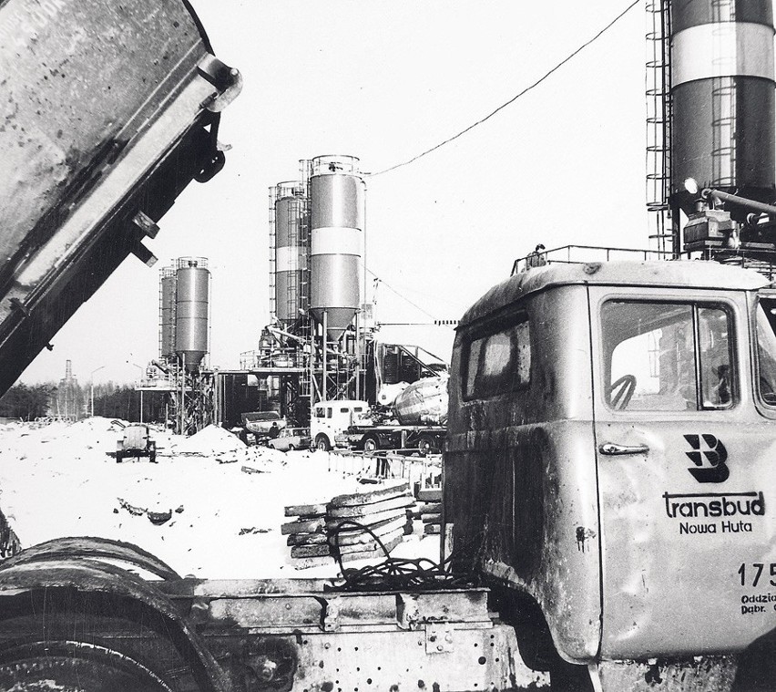 Tak wyglądał plac budowy w 1973 roku