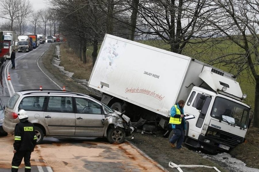 Wypadek na trasie Wałbrzych - Świdnica