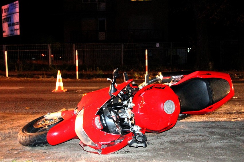 Śmiertelny wypadek motocyklisty na Rokicińskiej [ZDJĘCIA+FILM]