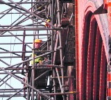 Robotnicy znów remontują symbol Rybnika - Bazylikę 