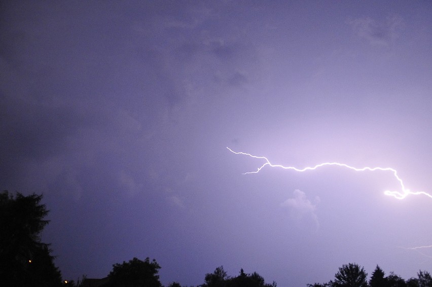 Nocna burza nad Lublinem