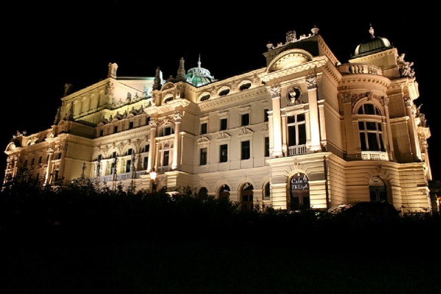 Teatr im. Juliusza Słowackiego nocą
