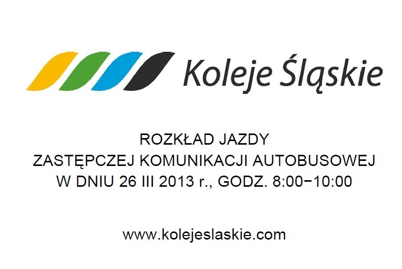 Koleje Śląskie mają nowy rozkład jazdy na 26 marca 2013 r.