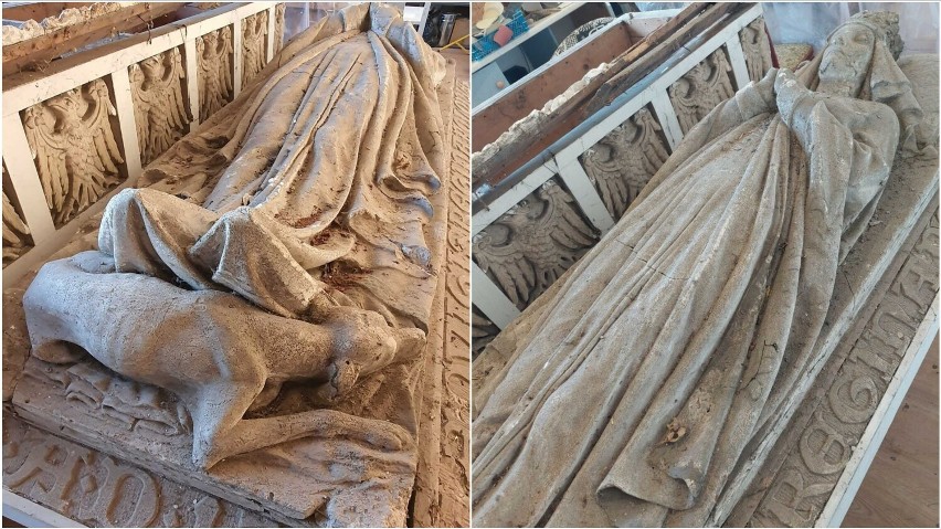Model sarkofagu Królowej Jadwigi Antoni Madeyski podarował...