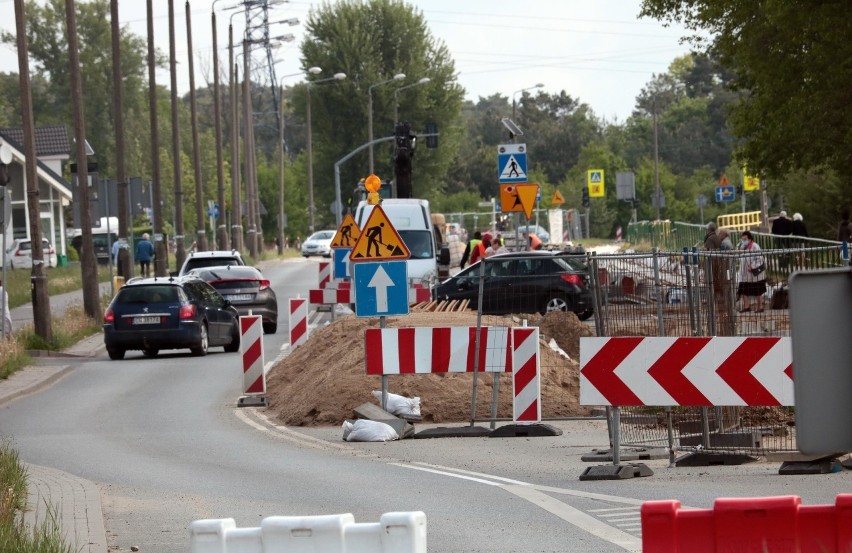 Nowe torowisko tramwajowe na osiedlu Rządz w Grudziądzu...