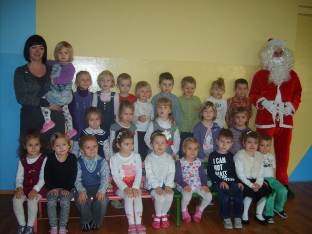 Mikołaj w przedszkolu w Porębie