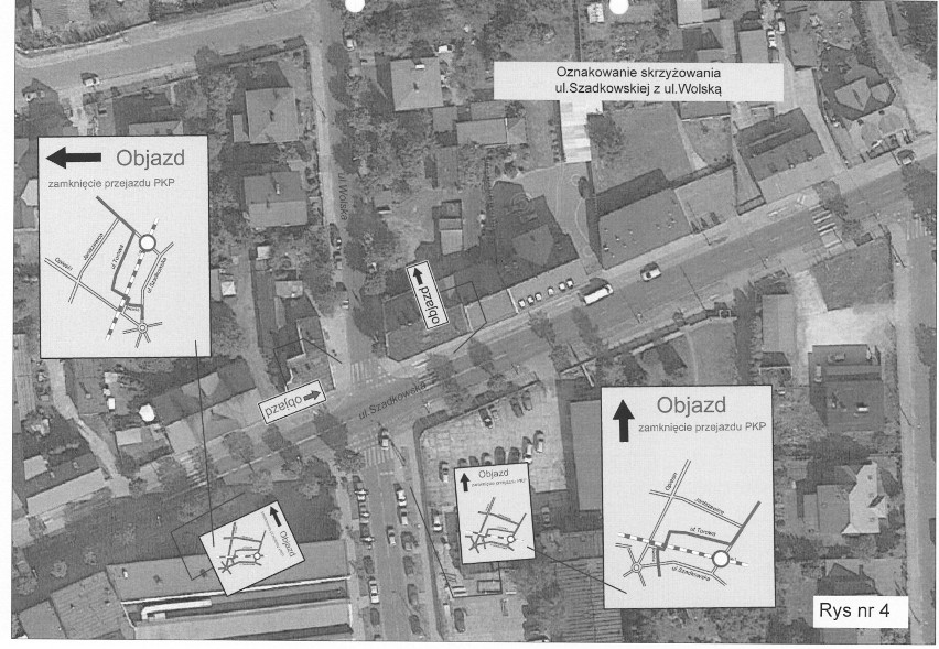 Przejazd na Szadkowskiej będzie zamknięty od środy [MAPKI]