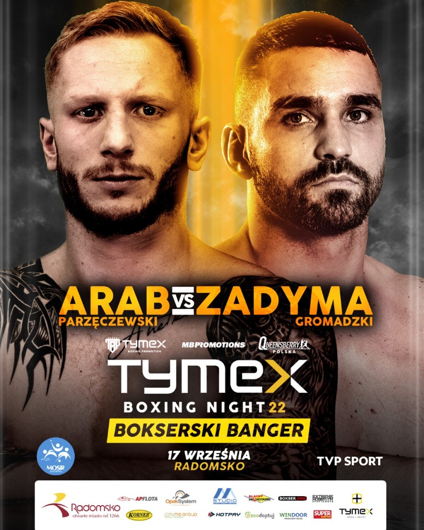 Gala Tymex Boxing Night 22: „Bokserski Banger” w Radomsku! Będzie walczył Robert Parzęczewski