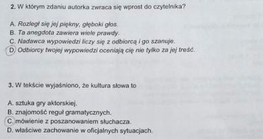 SPRAWDZIAN SZÓSTOKLASISTY 2013 CKE ARKUSZE ODPOWIEDZI