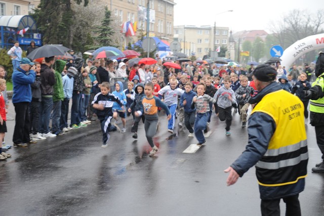 Start do jednego z biegów dzieci 3 maja ubiegłego roku