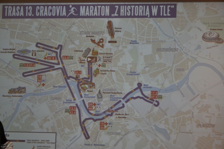 Trasa 13. Cracovia Maraton.