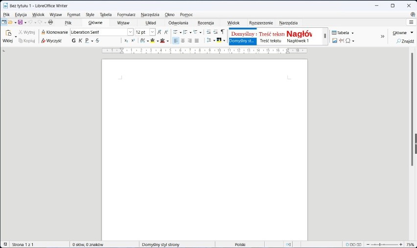 LibreOffice Writer pozwala na kompleksową edycję plików .doc...