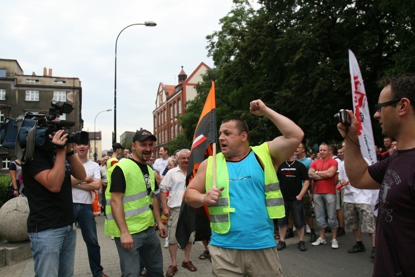 Protest w Hucie Batory w Chorzowie [ZDJĘCIA]