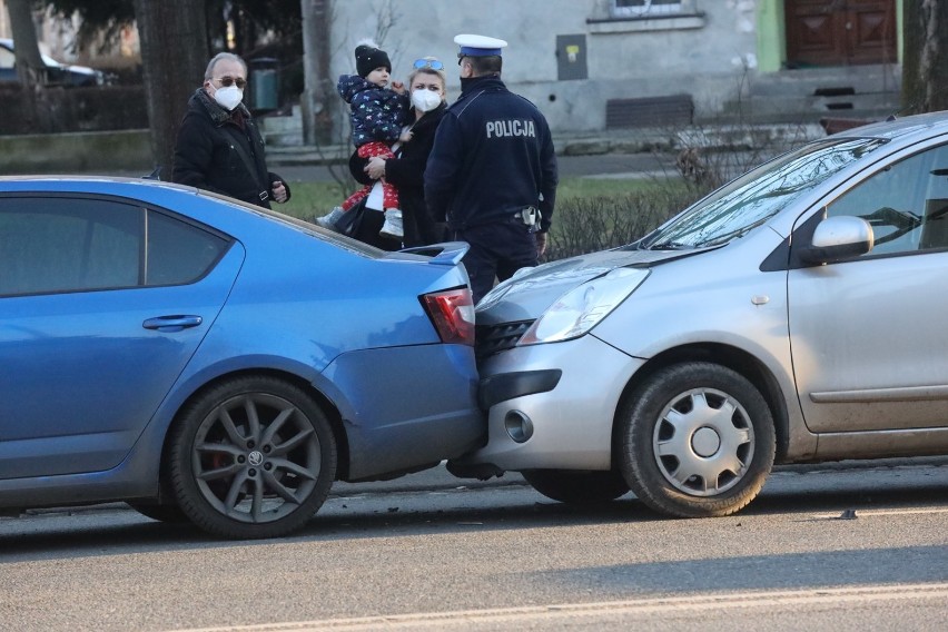 Wypadek na ulicy Witelona w Legnicy