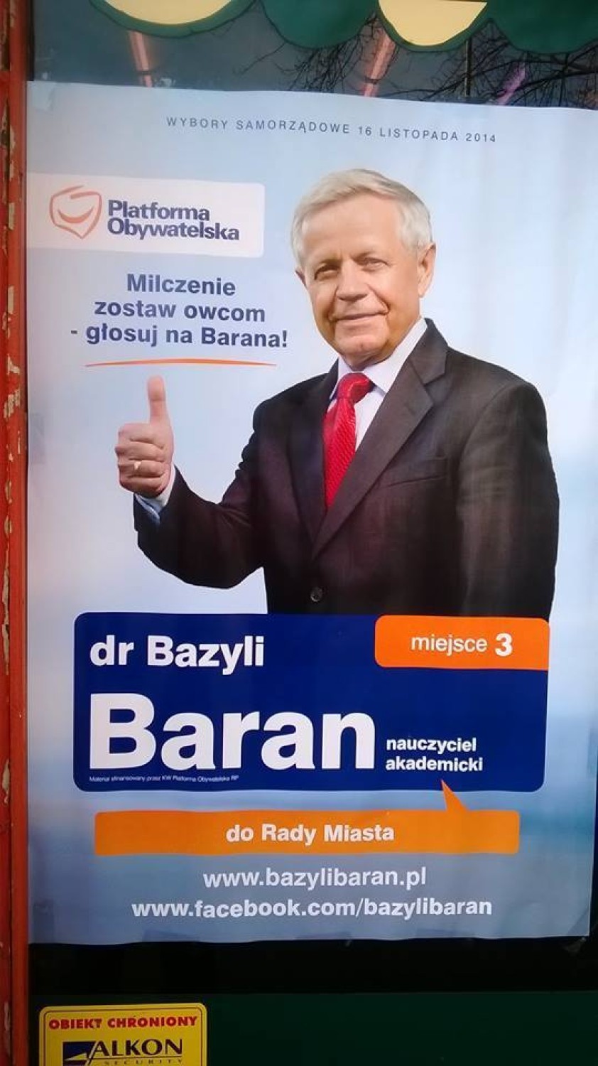 Śmieszne i zaskakujące plakaty wyborcze - ZOBACZ CZ. 1