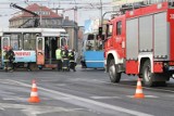 Wrocław: Wypadek tramwajów na pl. Jana Pawła II (ZDJĘCIA)