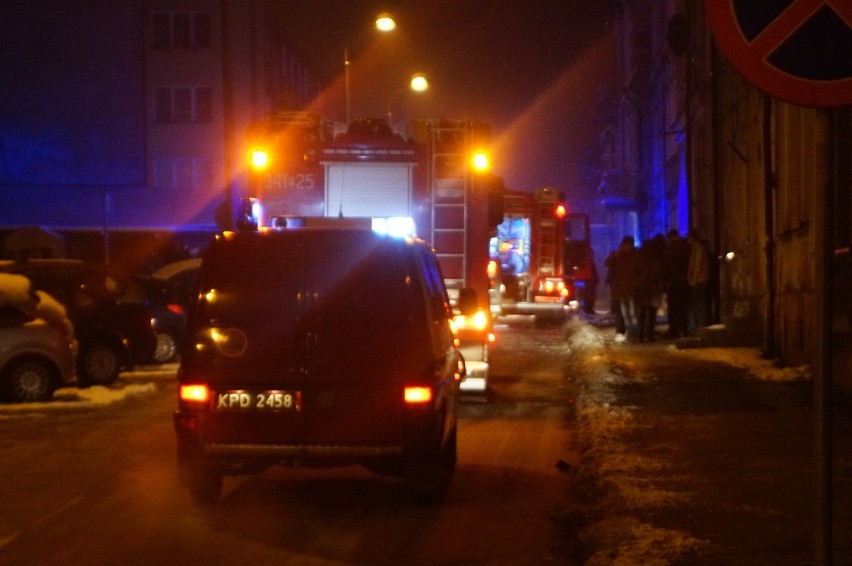 Pożar w kamienicy na ulicy Młynarskiej w Kaliszu