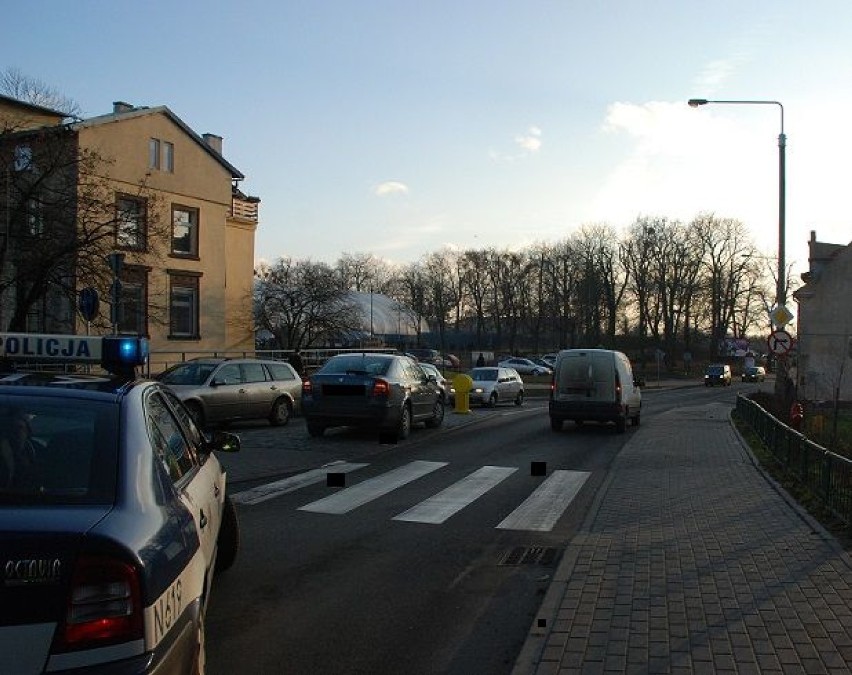 Miejsce potrącenia dziewczynki na ulicy Mickiewicza.