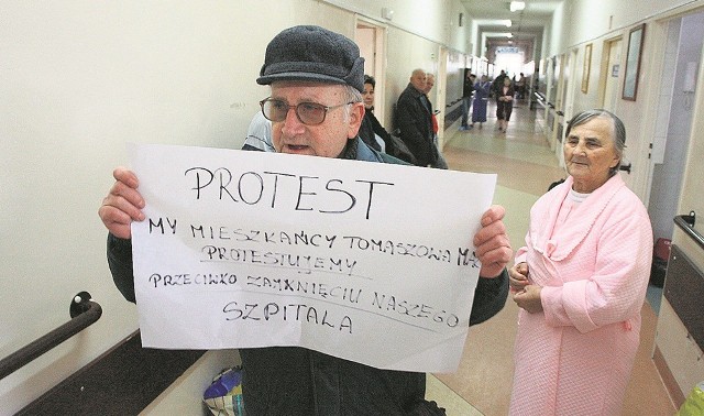 Na przełomie 2007 i 2008 roku 400 pacjentom tomaszowskiego szpitala groziła ewakuacja z placówki