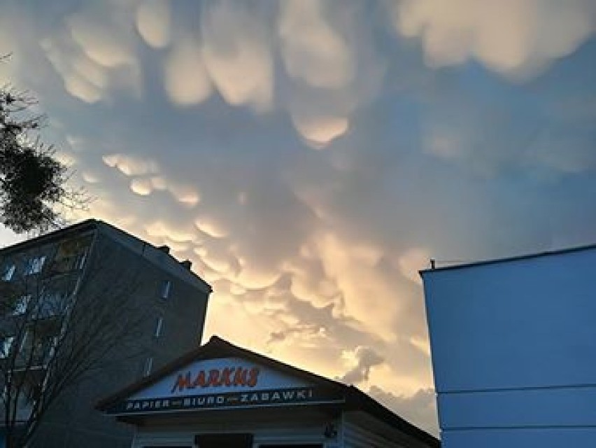 Chmury burzowe nad Międzychodem - Mammatus...