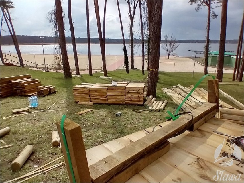 Atrakcje wśród drzew będą się znajdować tuż przy nowej plaży