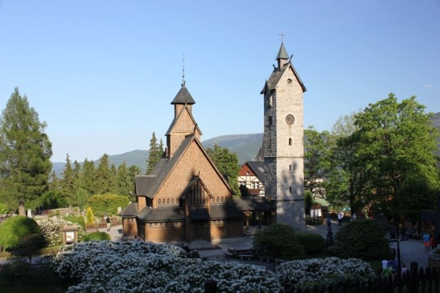 Konstrukcja kościoła została wykonana bez użycia gwoździ, jedynie za pomocą łączy ciesielskich. fot. Piotr A. Jeleń