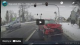 Wypadek w Męckiej Woli pod Sieradzem na filmie kierowcy 