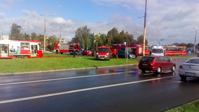 Kolizja miała miejsce na rondzie Budowniczych Huty Katowice