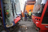 Katowice: Zderzenie tramwajów. Są ranni [wypadek na Placu Wolności, ZDJĘCIA]