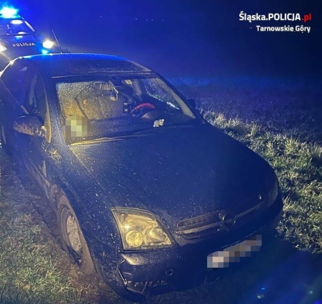 Na ulicy Pyskowickiej w Brynku (pow. tarnogórski) w środową noc doszło do scen rodem z filmu sensacyjnego. Kierowca samochodu osobowego próbował uciec przed policją.