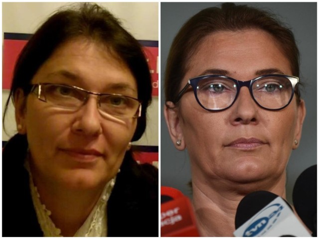 Beata Mazurek, obecnie rzeczniczka Prawa i Sprawiedliwości oraz wicemarszałek Sejmu, od lat związana z Chełmem. Na zdjęciu z lewej; na początku swojej kariery politycznej, po prawej: obecnie.