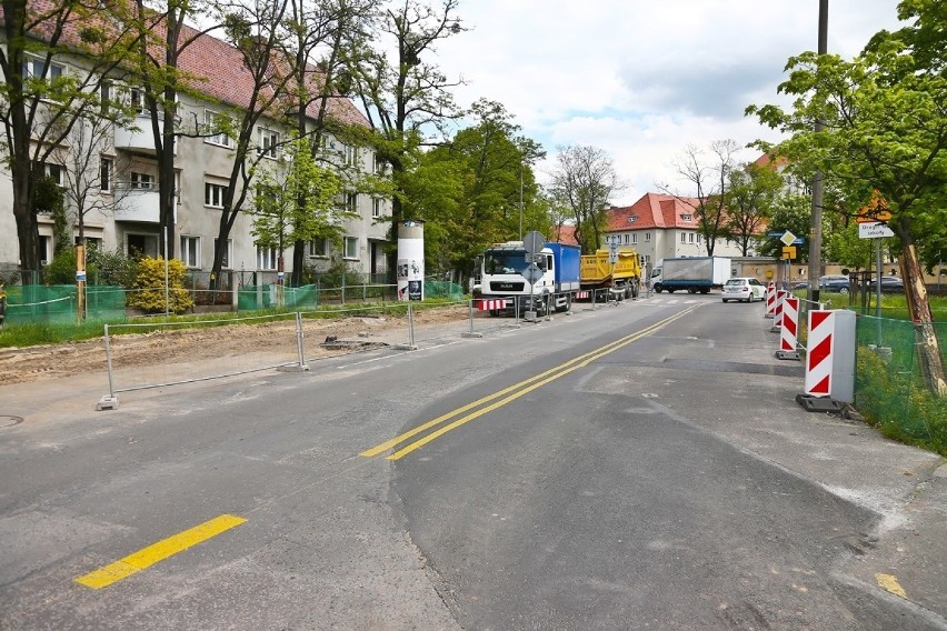Przebudowa ulicy Berenta we Wrocławiu.