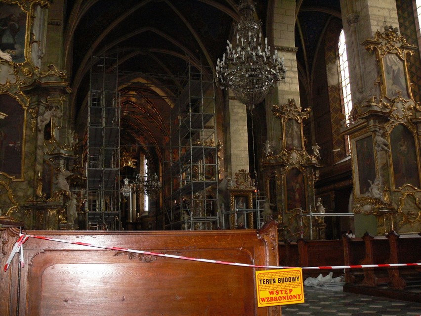 Rozpoczął się remont Bazyliki Katedralnej w Sandomierzu. Prace potrwają do końca 2019 roku i  obejmą sklepienia świątyni