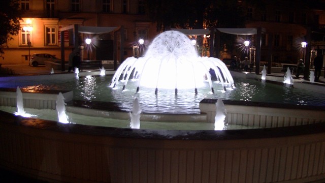 Tak prezentuje się nowa fontanna w Kaliszu