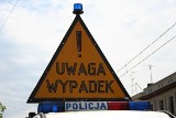 Nocny wypadek policyjnego radiowozu na ul. Maratońskiej