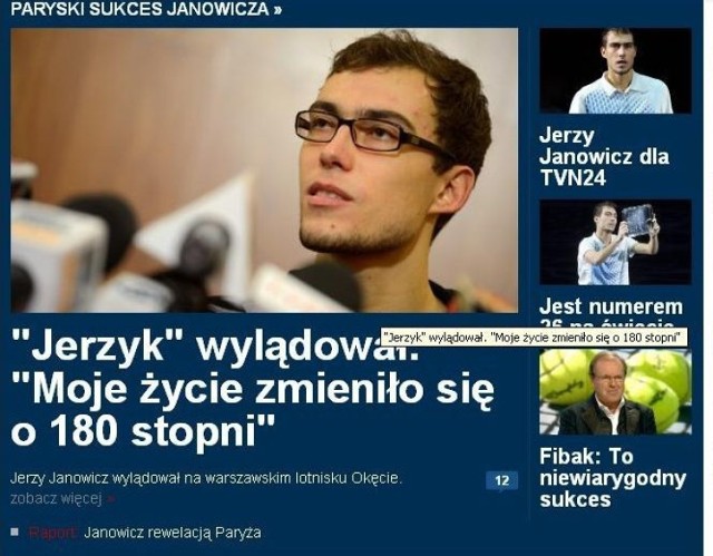 Jerzyk wylądował. Co zrobi w ciągu następnej doby? O wszystkim dowiecie się od nas!