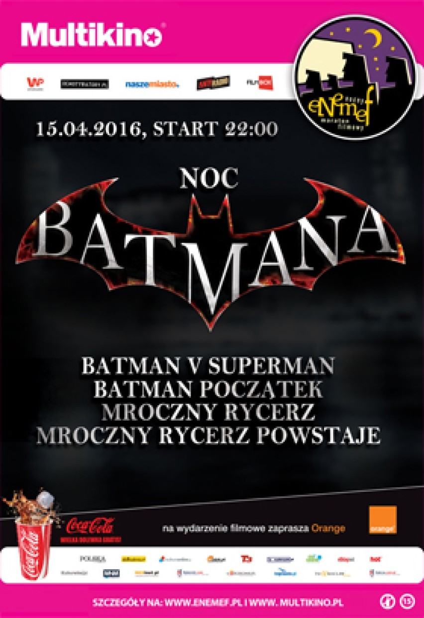 ENEMEF: Noc Batmana w sieci Multikino

15 kwietnia w kinach...
