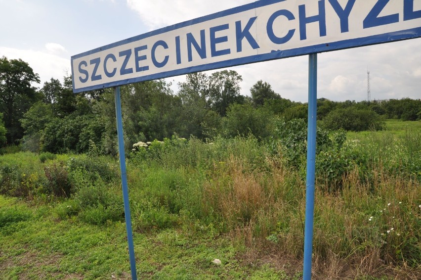 Stacja Szczecinek Chyże jeszcze przed wybudowaniem obwodnicy