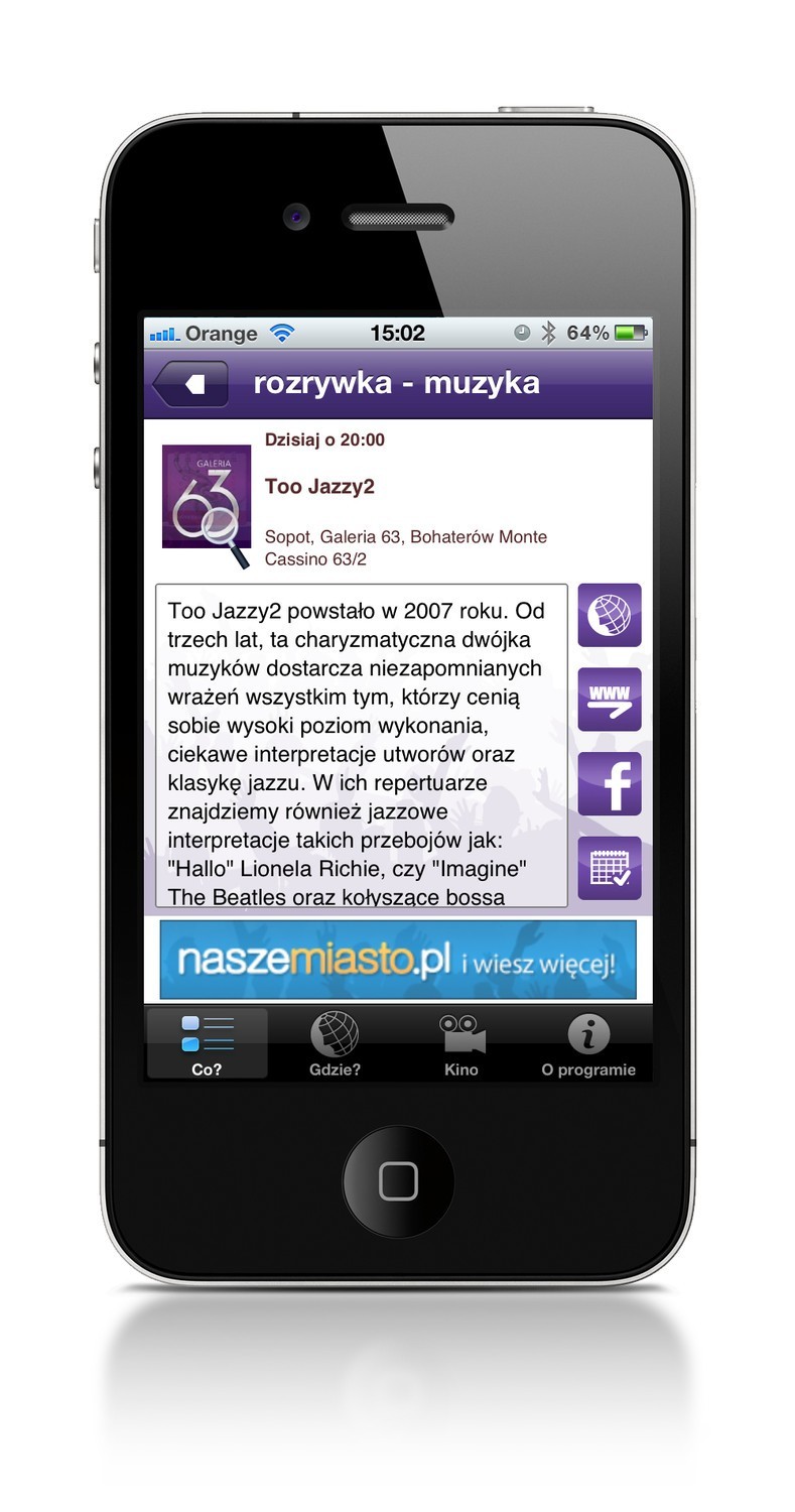 Rozrywka NaszeMiasto.pl już na iPhone'a