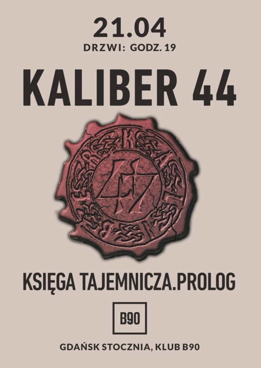 Legendarny Kaliber 44 wystąpi w klubie B90 w Gdańsku