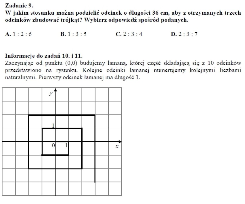 Próbny egzamin gimnazjalny 2012 - 2013 matematyczno – ...