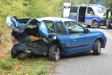 Wypadek pod Krosnem Odrzańskim. Dwa samochody zderzyły się między Osiecznicą a Maszewem