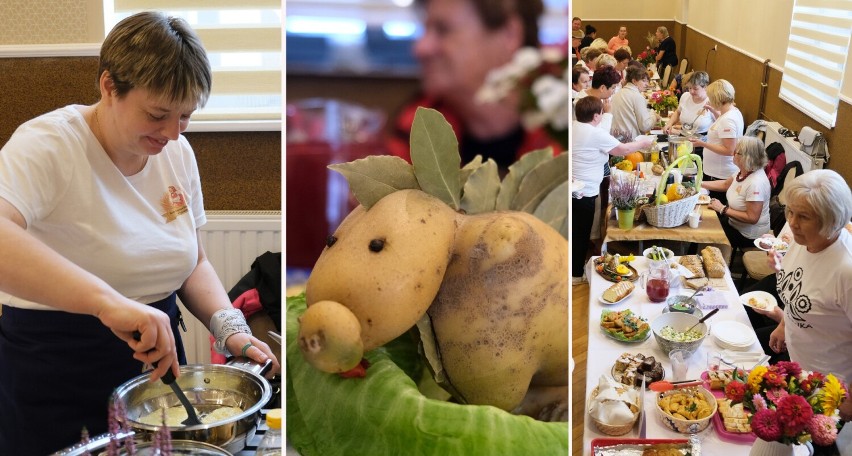 Kulinarny konkurs z ziemniakiem w roli głównej. Koła Gospodyń Wiejskich popisały się potrawami podczas „Kartofliska” w Widaczu [ZDJĘCIA]