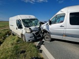 Wypadek w Szczurowej, są ranni. Zderzyły się dwa busy i samochód osobowy