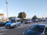Lębork. Policjanci z trzech województw połączyli siły w związku z meczem piłkarskim w Kołobrzegu