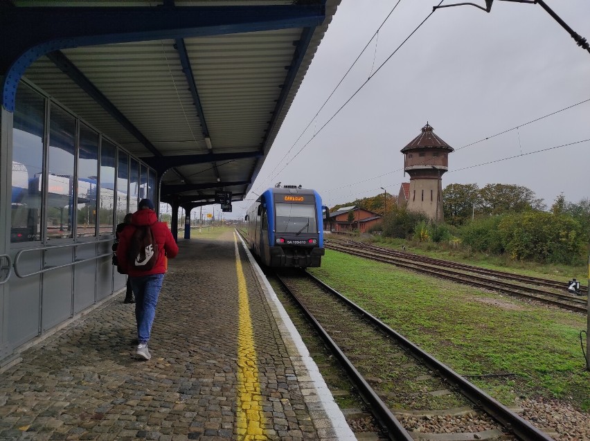 Liczba podróżnych korzystających z pociągu na trasie...