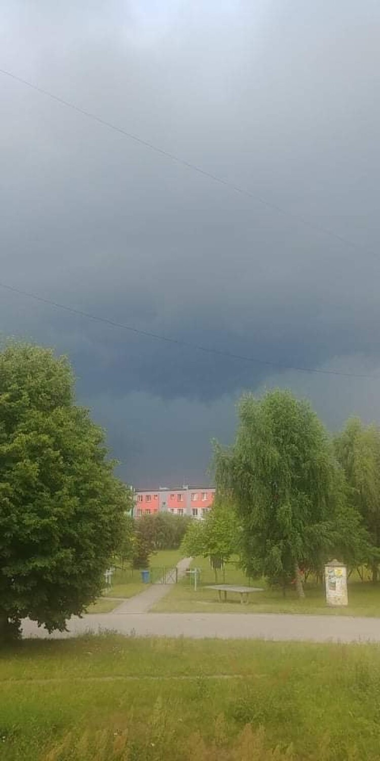Burza nad powiatem człuchowskim oraz nad Pomorzem