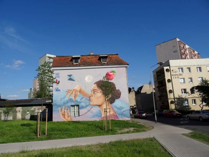 Mural przy Wawelskiej w Pile